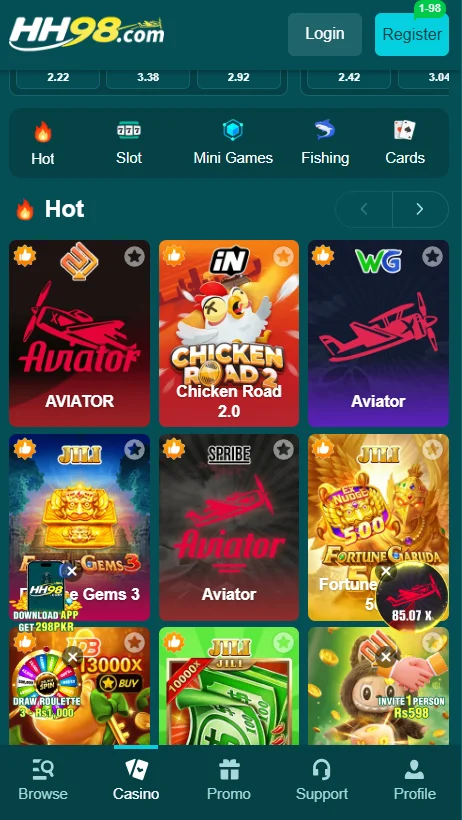 HH98 Game App