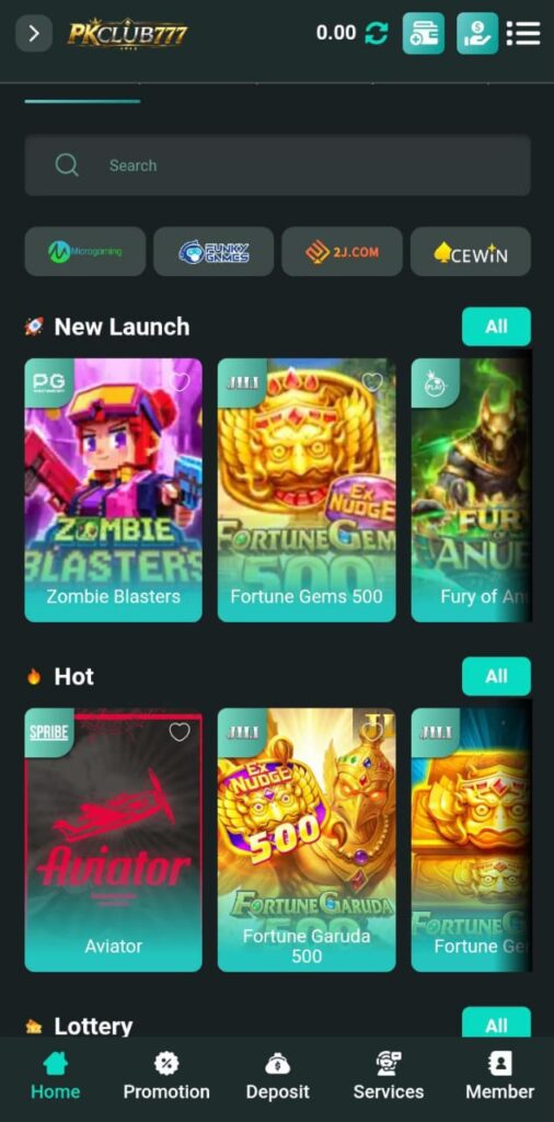 PKCLUB777 Game App
